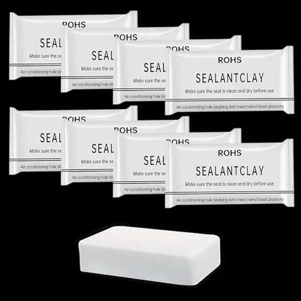 8-Pack Waterproof Seal Putty, Flexible Duct Seal Repair Clay, Quick Mending Putty for Wall Holes, Pipe Gaps, Drain Connections & Air Conditioning Vents