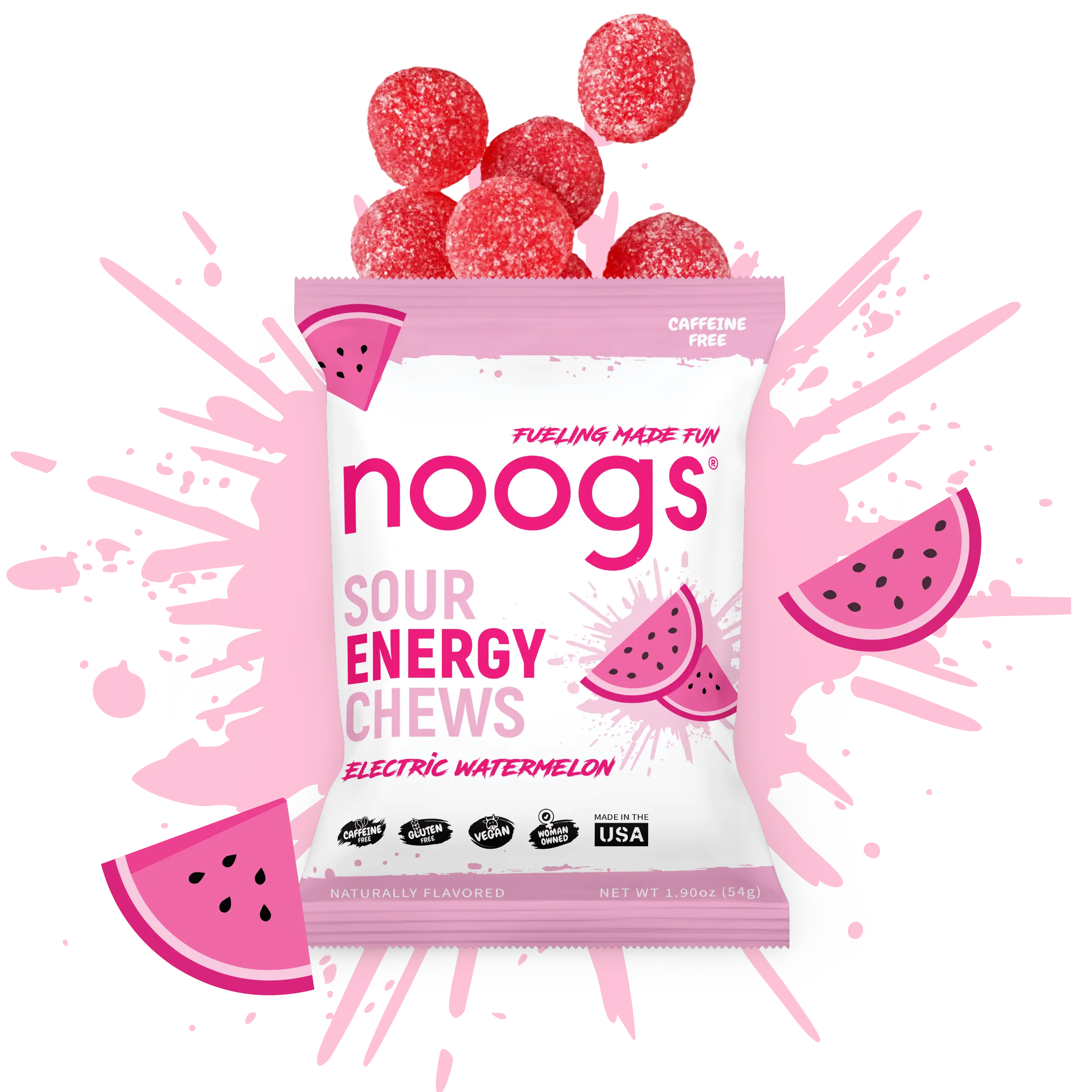 Electric Watermelon Sour Energy Chews Electric Watermelon Sour Energy Chews