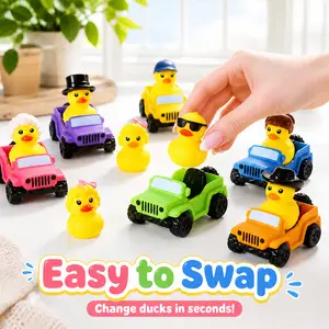 20-Pack Rubber Ducks & Cars for Jeep Ducking – 20 Assorted Ducks + 20  Mini Cars | Duck Duck Jeep Starter Kit, Party Favors & Bath Toys (2.8")
