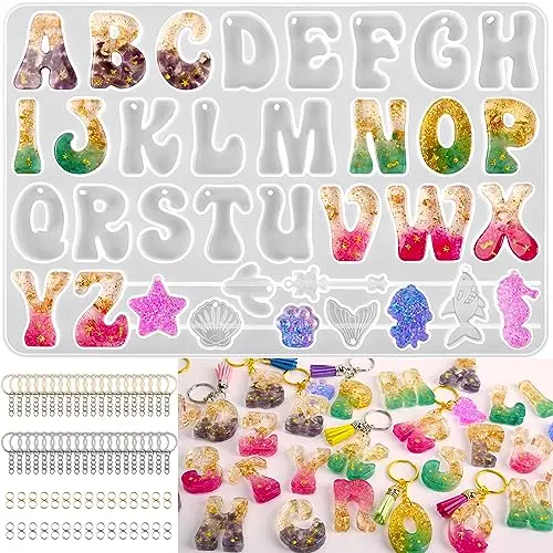 Alphabet Mold with Keychain