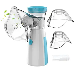 Fogepix Portable Nebulizer for Adults and Kids, Handheld Nebulizer for Breathing Problems, Nebulizer Machine for Adults and Kids with 3 Modes, Nebulizer Mouthpiece ＆ Mask Accessories for Home and Travel Use