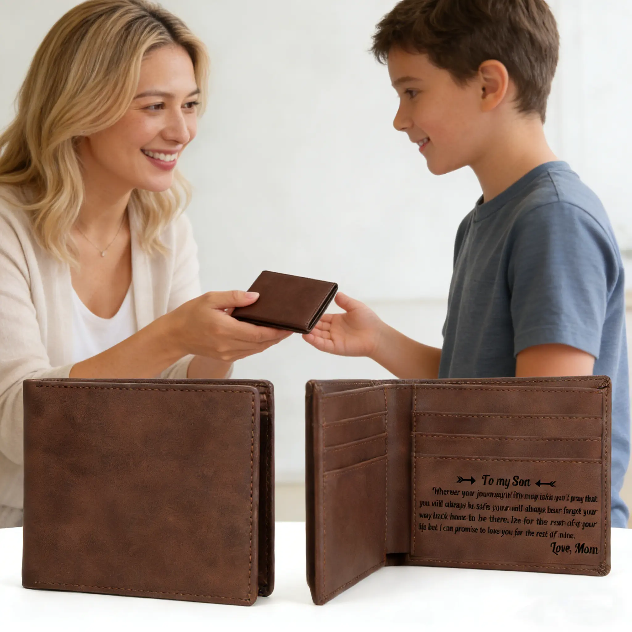 Men's Wallet - Leather Wallet, the perfect gift for a son, anniversary gift, birthday gift, coming-of-age ceremony