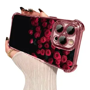 Phone Case - One Red Rose Phone Cover Suitable for Apple Iphone 17 16 15 14 13 12 11 PRO MAX PLUS,AIR and iPhone Xs Max It Offers Shock Resistance And Camera Protection, Featuring a Minimalist And Elegant Design. Perfect As a Gift for a Partner Or Friends