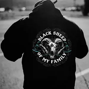 BLACK SHEEP OF MY FAMILY Evil Sheep Print Men's T-Shirt / Hoodie / Sweatshirt, Bold Statement Shirt for Independent Souls, Dark Rebel Graphic Apparel