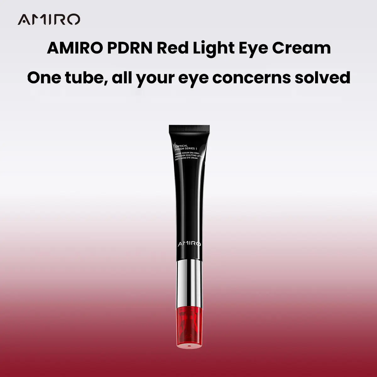 AMIRO EyeGlow Red Light & Microcurrent Eye Cream for Dark Circles, Puffiness and Fine Lines, Brightening & Firming