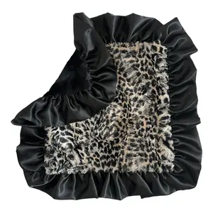 Black Cheetah Lovie, Fluffy, Gentle Soft Swaddle Blanket, Cozy Winter Polyester Blanket for Kids