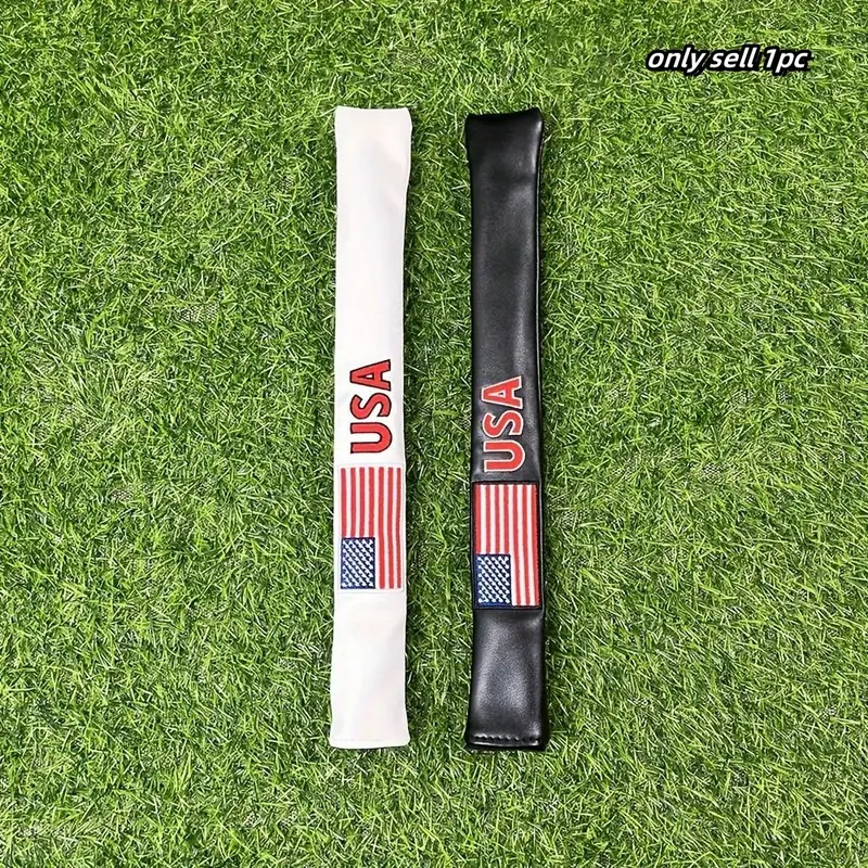 Golf Putting Rod Cover, American Flag Design Golf Putter Head Cover, Durable Golf Club Putter Head Cover, Golf Equipment, Golf Accessories, Golf Gear for Most Standard Rods, Golf Item