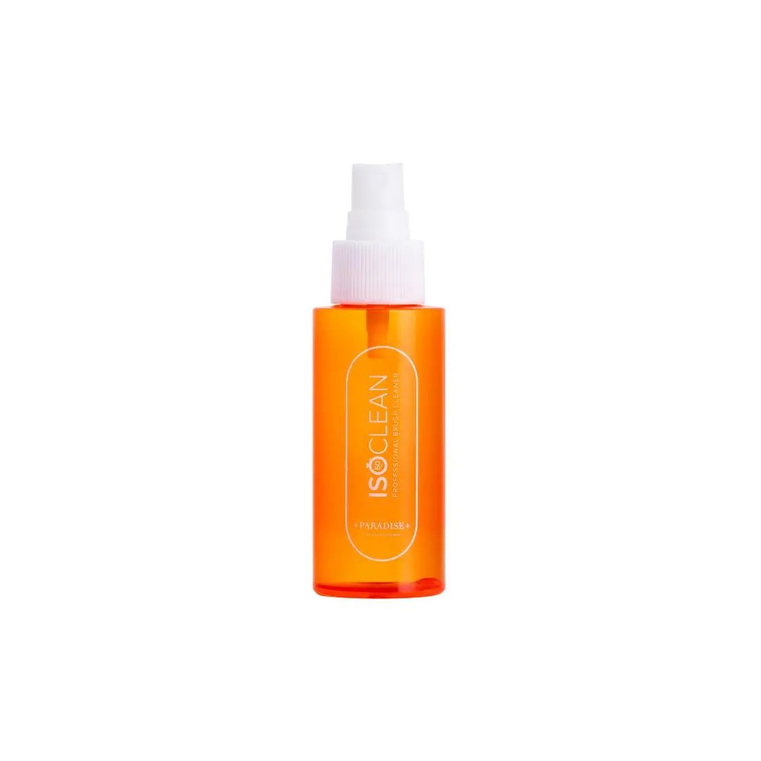 ISOCLEAN 80ml 'Paradise' Spray Top Makeup Brush Cleaner - Vegan, Aloe Vera Formula, Removes Germs & Pigments, No Rinse Required, Ideal for Professionals