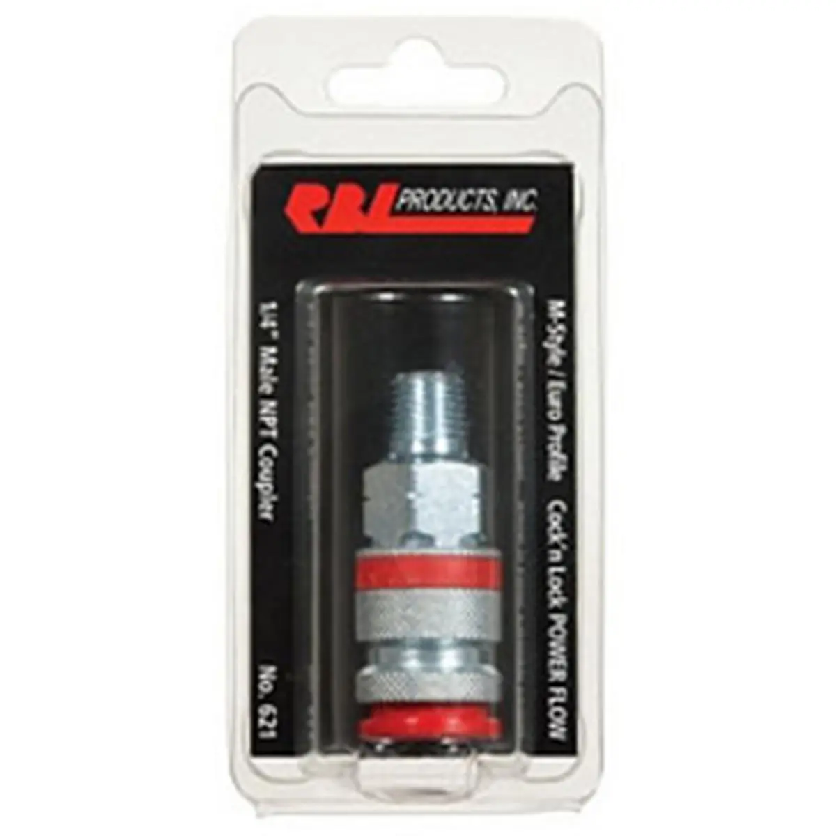 212 MAIN 621 0.25 in. Male NPT Pneumatic Coupler - Airflow, Efficiency, Unrestricted Flow Fittings for Cycling & Outdoor Recreation Equipment