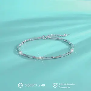 Quinza Moissanite Bracelet S925 0.24CT - Round Cut - Lore Jewelry