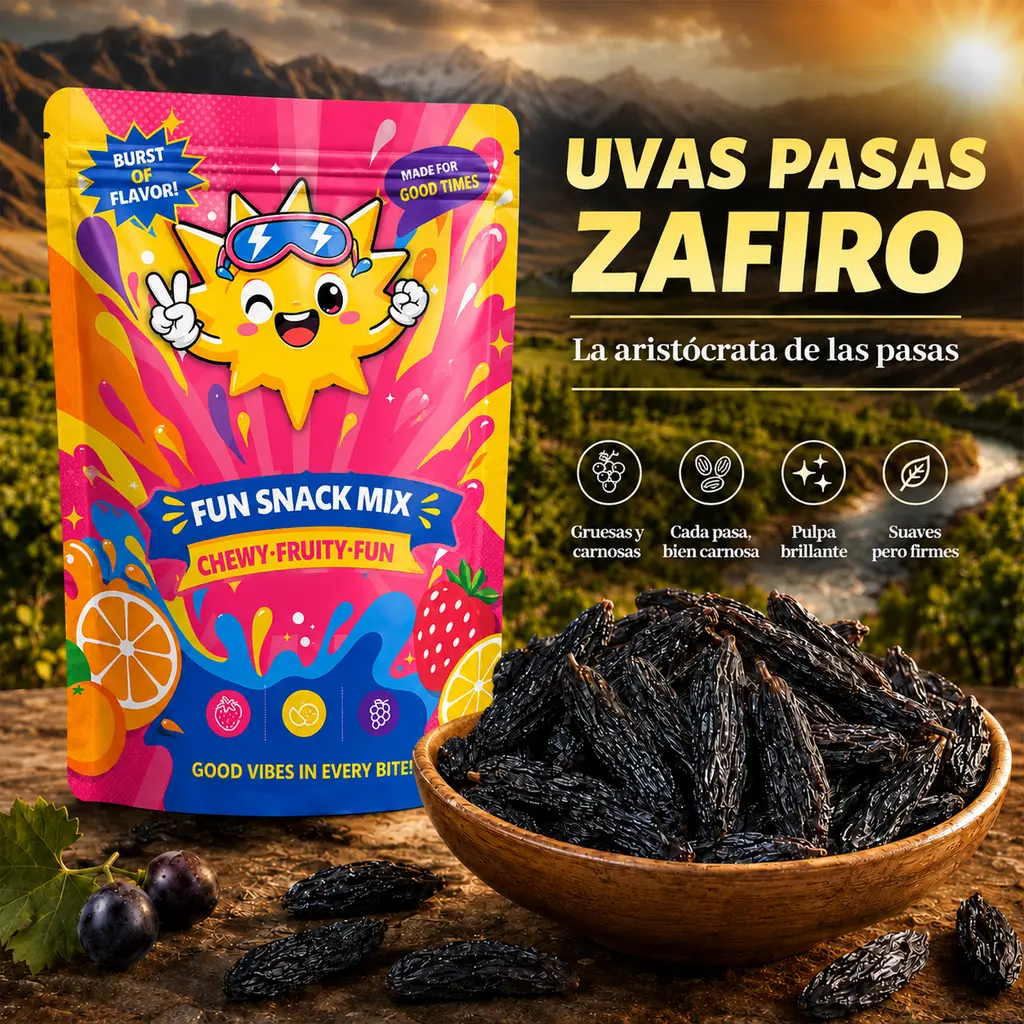 XIG-Uvas Pasas Dulces Tipo Zafiro 300g - Snack Gourmet Secado al Sol XIG-Uvas Pasas Dulces Tipo Zafiro 300g - Snack Gourmet Secado al Sol