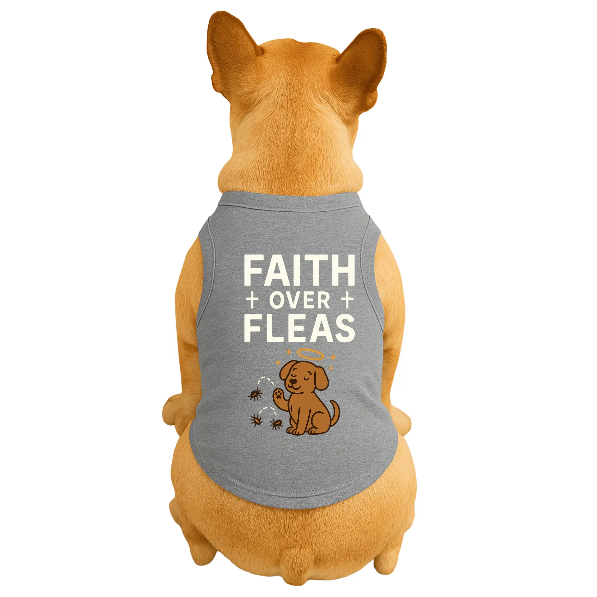 Diva Dog Faith over Fleas Dog Shirt