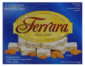 Torrone Nougat Candy, 18 Assorted Pieces (Ferrara) NET WT 7.62 216g
