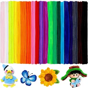 200 count Pipe Cleaners, Pipe Cleaners Craft, Multi-Color Chenille Stems for Craft, Multi-Color Fuzzy Sticks for DIY Art & Creative Crafts Decorations (20 Colors)