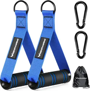 Gym Exercise Handles Replacement Handle Attachments for Cable Machine Pulleys, Resistance Bands & Strength Trainers - Versatile Home Gym Add-On