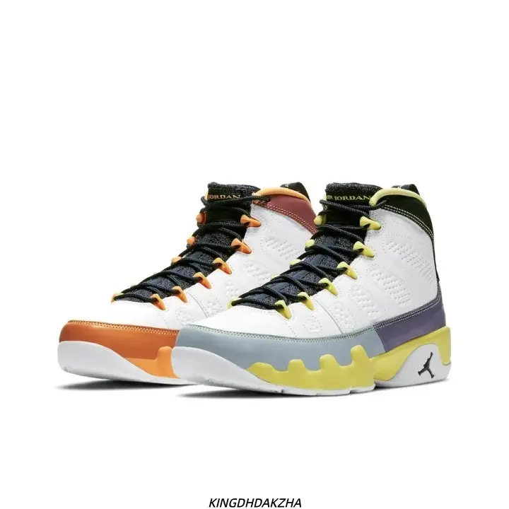 Men Mismatched Multi-Color Block Leather High Top Retro Basketball Sneakers, Shock Absorbing Non Slip Athletic Shoes For Training And Daily Streetwear