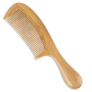 Green Sandalwood Hair Combs Wooden Comb