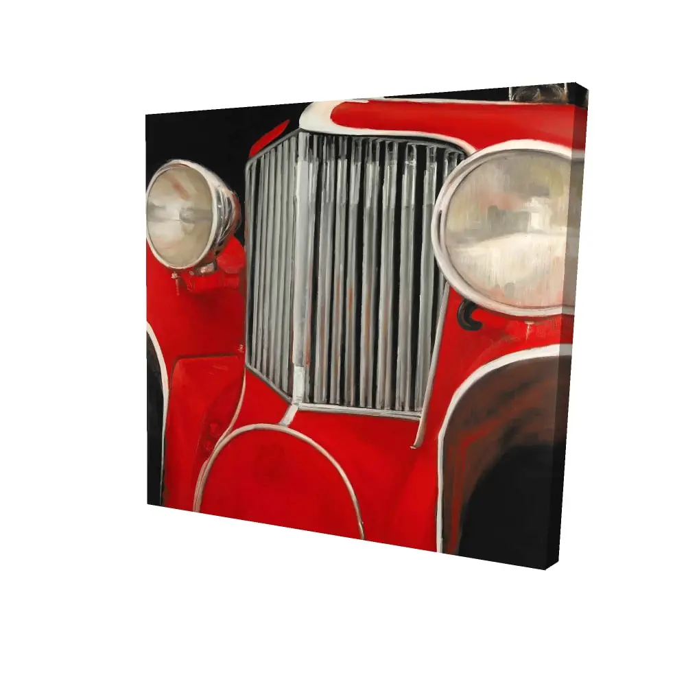 8x8 in. High-Def 1950s Retro Car Closeup Detail Print - 360 Stand, Artistic Vintage Automotive Wall Art, Home Decor, Ideal Gift for Home Supplies Enthusiasts