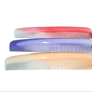 3 pcs premium quality plastic comb orange purple red color durable &smooth teeth for easy grooming