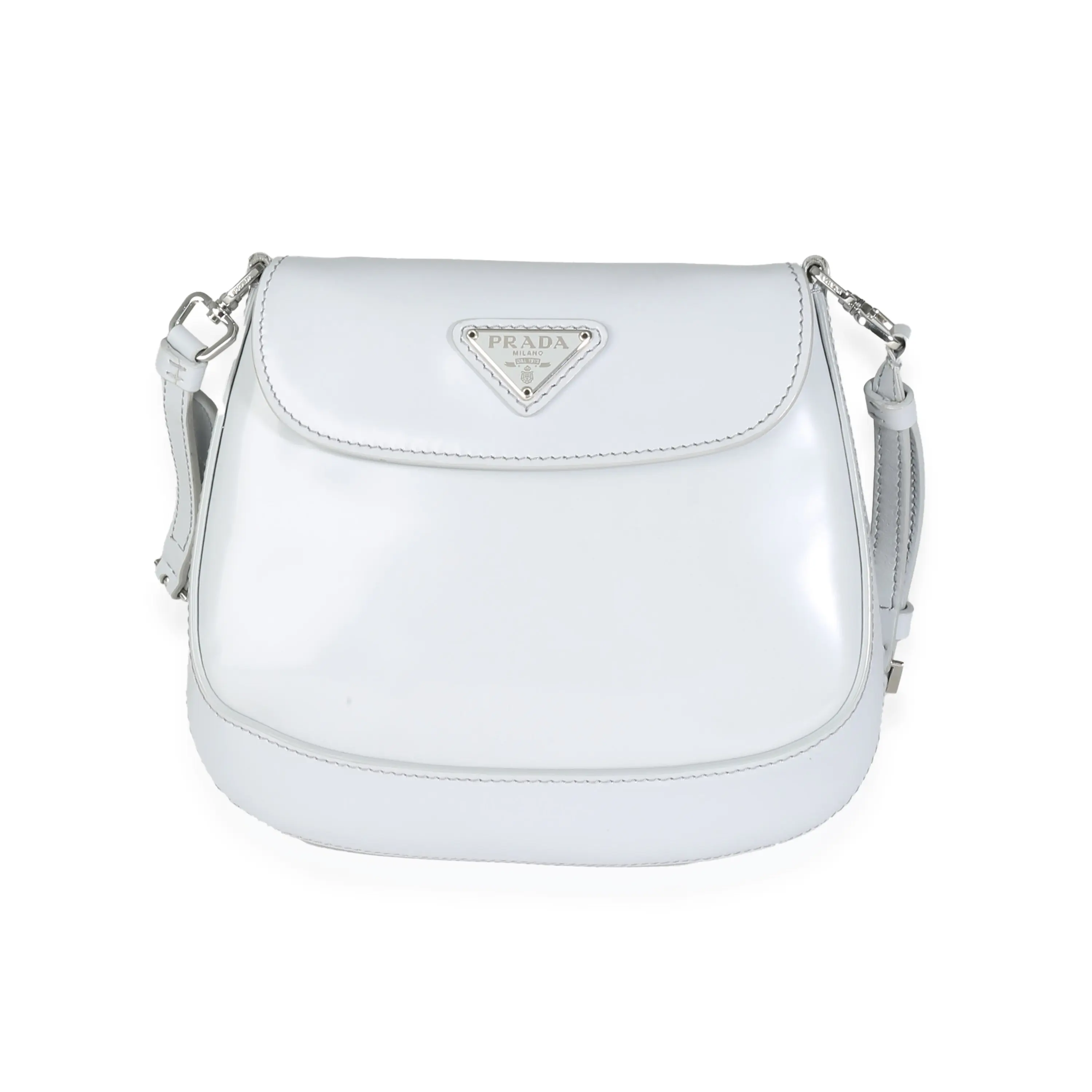 Pre-owned Leather Shoulder Bags Cornflower Brushed Mini Cleo