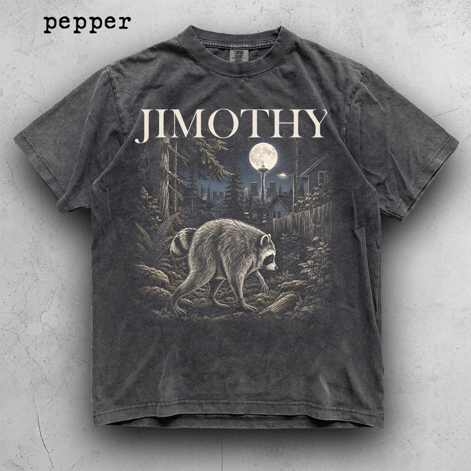 Comfort Colors Jimothy Raccoon Viral Shirt, Seattle Raccoon Tee, Funny Round King Vintage Wildlife T-Shirt