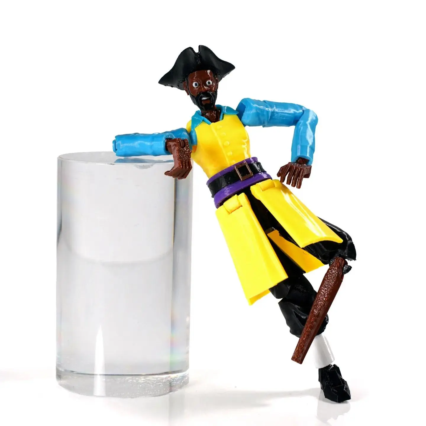 Super 3D 3D Printed Backrooms Pirate Clark Action Figure Backrooms Dummy13 T13 Multi-Jointed Action Figure Toys