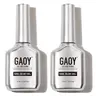 GAOY 2Pcs 16ml Gel Nail Glue for Acrylic Nails Tips, 2 in 1 Nail Glue and Base Gel，Clear Glue Gel for Sheer Press ons for Long Lasting UV Light Cure DIY