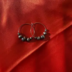 Navajo Pearl Hoops for Women - Fashion Accessory