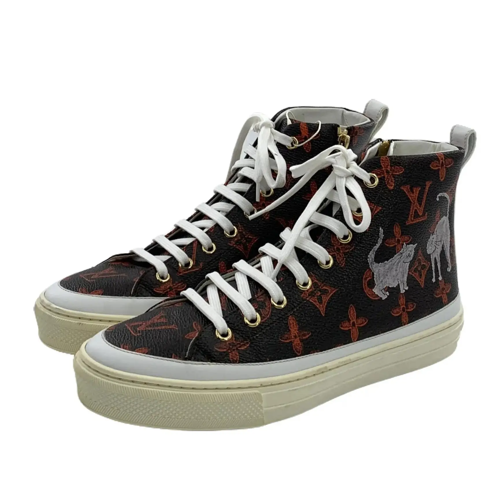 RDLT-Louis Vuitton Size 38 Stellar High-top Flat Sneakers-J37688