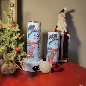 20 oz Snowman Tumbler cute Christmas Gift