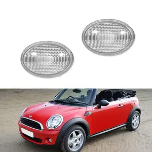 2pcs Clear Lens Front Side Marker lamps Lights For MINI Cooper R55 R56 R57 R58 R59,Replace OEM 63132751503, 63132751504, 63137292769, 63137292770