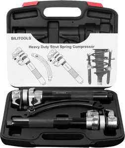 2-Piece Heavy Duty Coil Spring Compressor Tool Set, Macpherson Strut Compressor with Safety Jaws, 2645LB Max Load