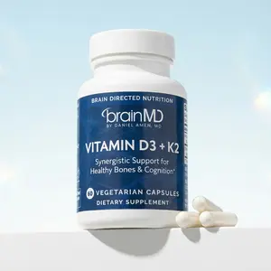 Vitamin D3 + K2 by BrainMD | Bone, Immune & Cognitive Support Supplement Vitamin D3 + K2 by BrainMD | Bone, Immune & Cognitive Support Supplement