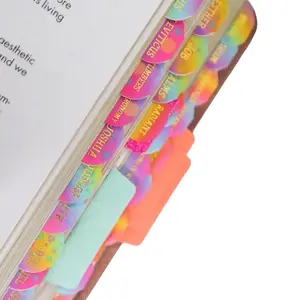 Colorful Bible Tabs with gold foiling details