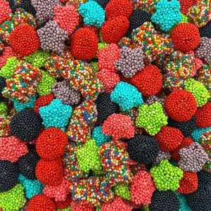 Crunchy Gummy Candy Mix | 2 Pound Bag | Rainbow Nonpareils Bears, Berries, Star Shaped Chewy Clusters | Gummy Mix for Snacking & Candy Buffets | Sweet & Sour Flavors