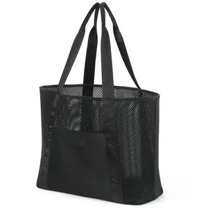 Large beach bag  new style mesh bag shopping bag large capacity swimming washing storage bag