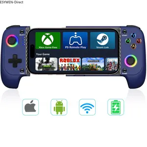 Gamtoure Wireless Game Controller for Iphone/Android with Hall Effect Joysticks, Mobile Gaming Companion with Light & Ergonomic Design -Suitable for Cloud Gaming, PUBG, Fortnite, Call of Duty Mobile