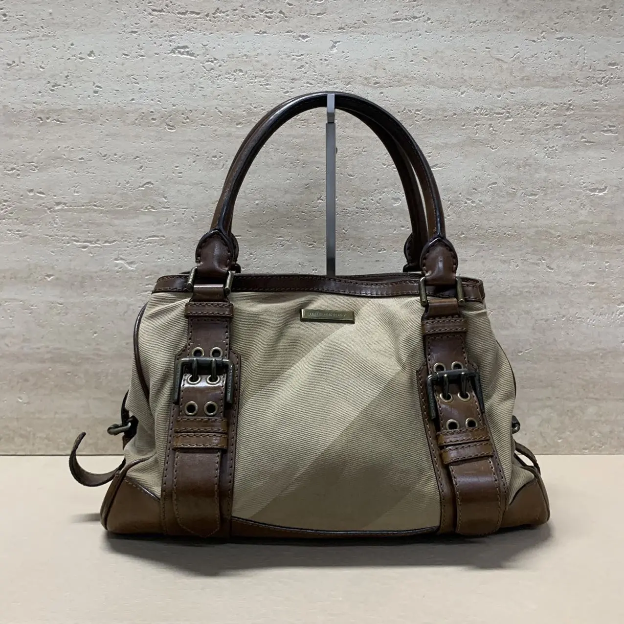 Pre-owned BURBERRY Canvas Shoulder Bags 7.8'' R2519 Shoulder Bag C1851790135 0520 T1 Qiqi
