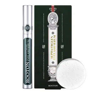[ROOTON Official Store] Alpha Erguen Eyelash Serum 0.16 fl.oz (5ml) – Women Vegan Lash Growth Serum for 40% Length Increase, Lash Strengthening & Fall Prevention with Peptides & Caffeine Complex