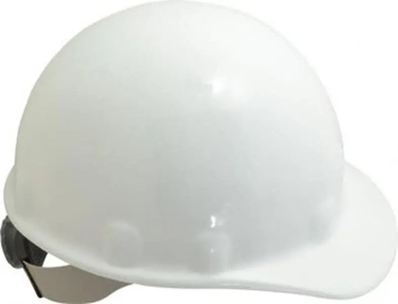 Honeywell Fibre-Metal Hard Hat Safety Gear - ANSI Type I Class E Construction Helmet, Plastic, 8-Point Ratchet Head Protection, White E2RW01A000, Size 6-1/2 to 8