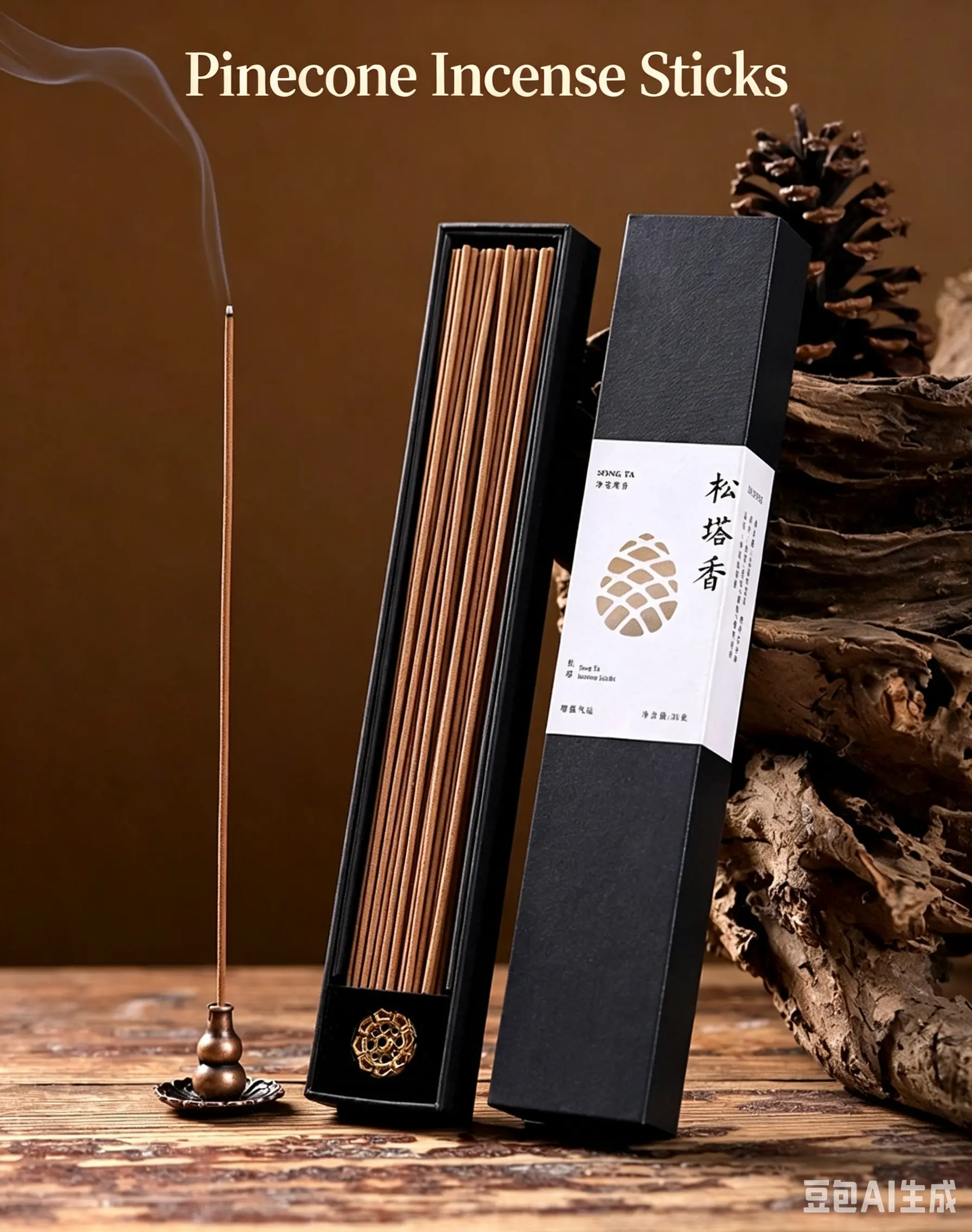 Pure batanical Pinecone incense sticks No chemical,No essential oil,No sybthetic additives,30G Scented Perfume