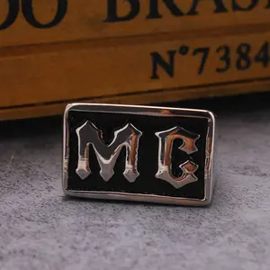 European and American MC Motorcycle Punk Retro Ring Simple Knight Domineering Niche Letter Ring