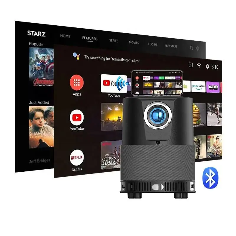2026 Portable Android TV Projector 4K Support, Auto Focus & Auto 2026 Portable Android TV Projector 4K Support, Auto Focus & Auto