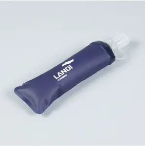Outdoor sports foldable soft water bottle TPU pull-out soft water bottle running mountaineering silicone portable water bag