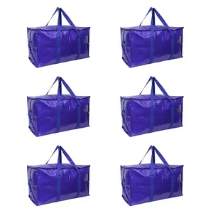 Large Capacity Storage Bags Heavy Duty Waterproof Moving Bags with Reinforced Handles for Home Organization Dorm Travel Moving