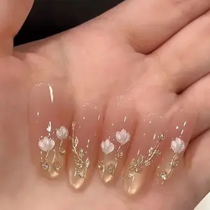 Press-On Nails with Adhesive Tabs for Easy Application and Removal Reusable and Gentle on Nails Perfect for Beginners or Short-Term Wear