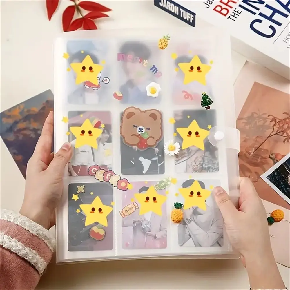 Kpop Photocard Binder, 3-Inch Mini Transparent Photo Storage Album, 9 Grid Protector Sockets, Ideal for Fans & Collectors, Perfect Graduation Gift, Photocards Binder