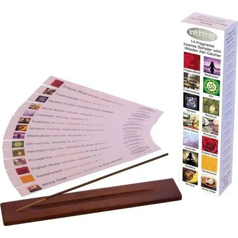 Nitiraj Incense Sampler Pack w/ Wood Burner