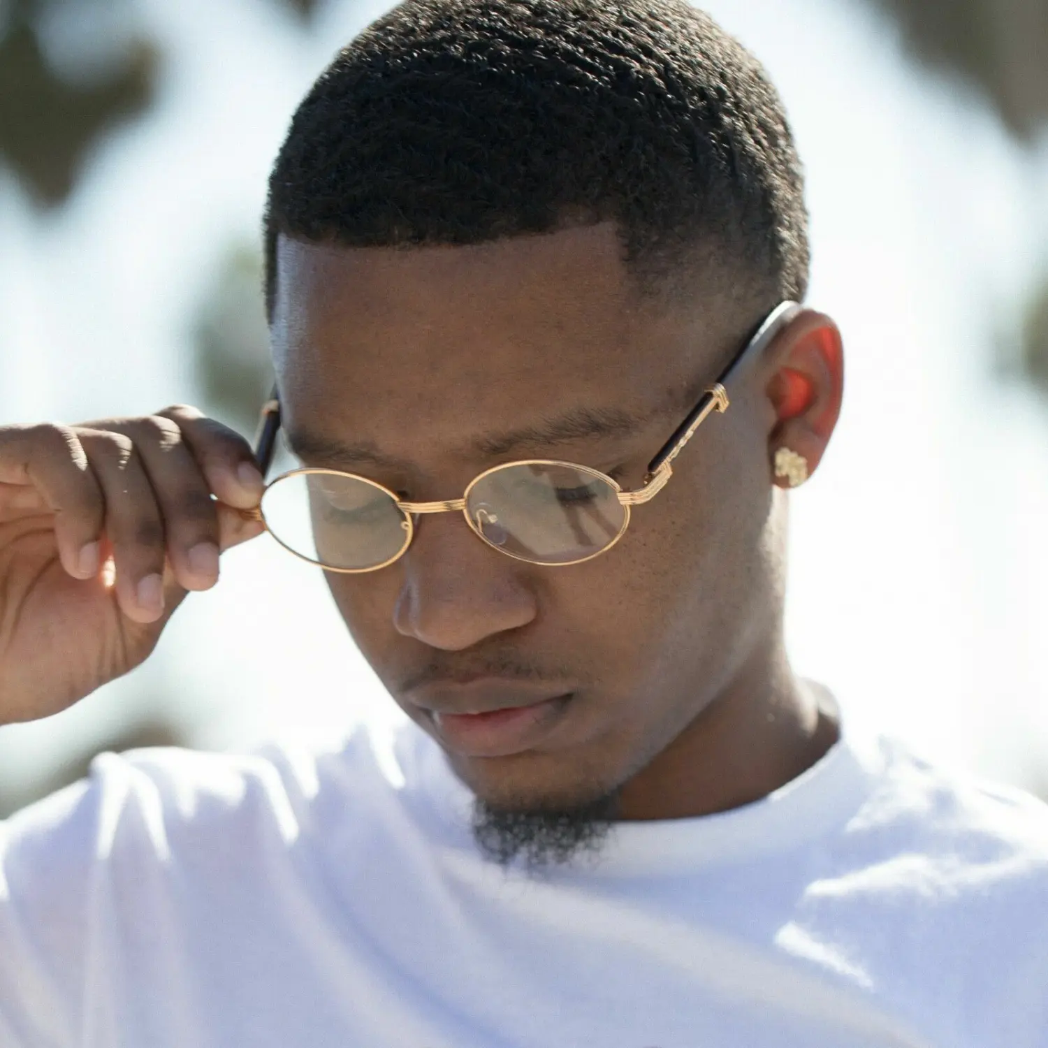 Men's Top Quality Hip Hop Vintage Gold Frame Clear Lens Wood Grain Retro Glasses Men's Top Quality Hip Hop Vintage Gold Frame Clear Lens Wood Grain Retro Glasses