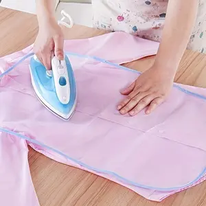2 pieces of ironing accessory protective cloth—high-temperature resistant press-on mesh pad, for home decoration and clothing protection, no electricity required, colors random
